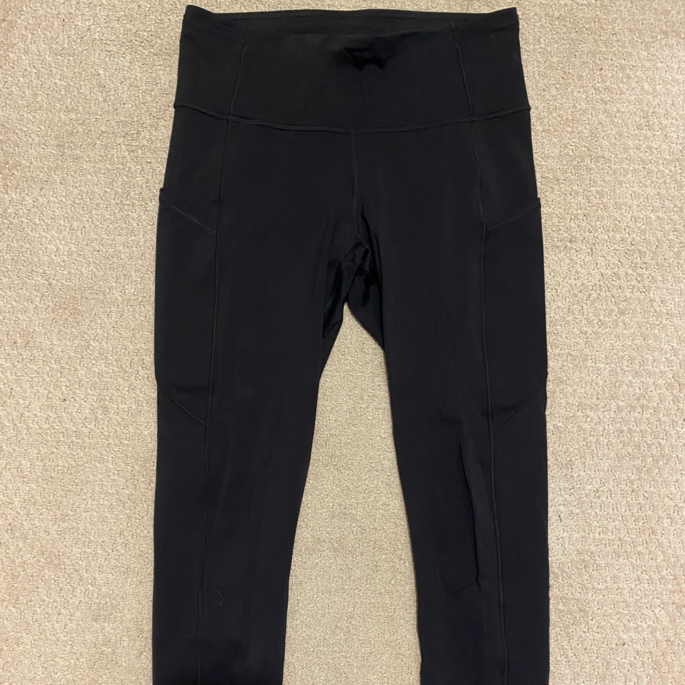 lululemon Align Black High-Rise Legging with Pockets 23" ankle length